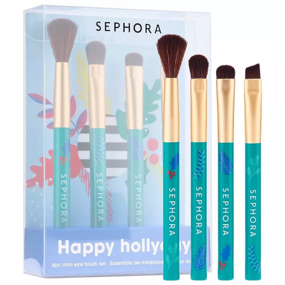 🇨🇦 SOLD Sephora - Happy Hollydays 4 pc Mini Eye Brush Set - Picture 3 of 3